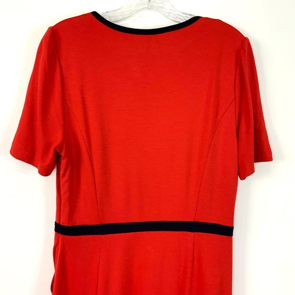 NWT Boden Maria Red Ponte  Knit Dress Career Size 10 - Picture 7 of 16